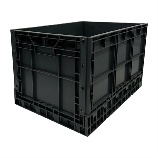 Vogue Plastic Folding Transport/Storage Crate - 594x396x353mm