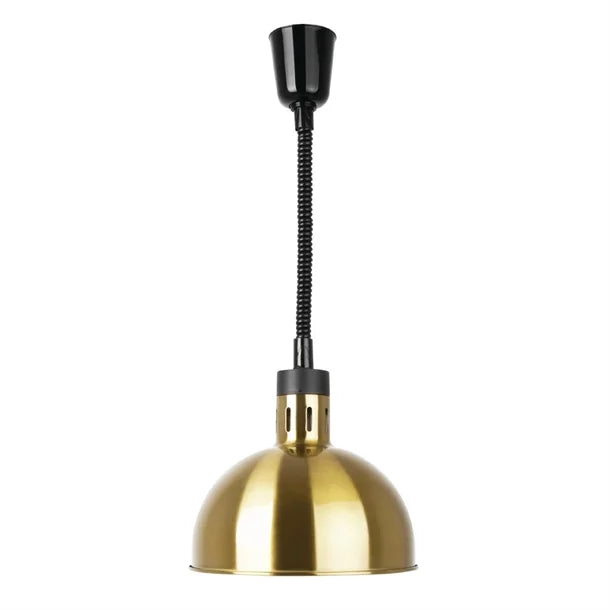 Apuro Retractable Dome Heat Shade Pale Gold Finish - Hospitality Connect
