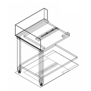 Fagor Stainless Steel Corner Bench w/ Introduction of Baskets by the Left Side E-90I