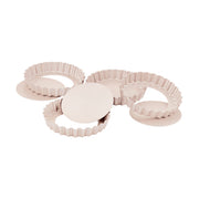 Chefmade Mini Loose Base Round Tart 10cm - Set of 4