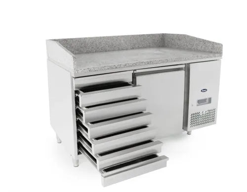 Atosa 1 DOOR PIZZA FRIDGE WITH DRAWERS 1510 MM EPF3490 - Hospitality Connect