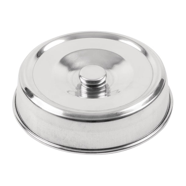 Vogue Plate Cover Aluminium - 200mm 8" - Hospitality Connect