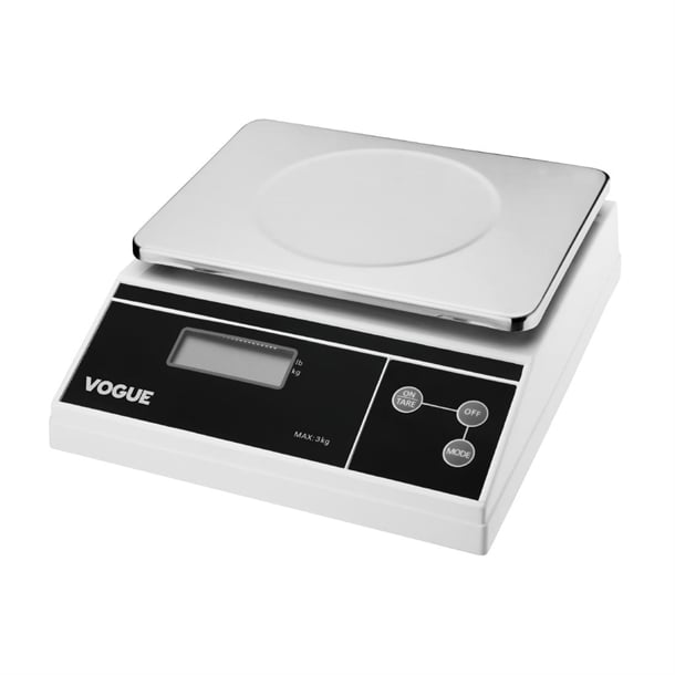 EDLP - Vogue Digital Platform Scale (Not Gov Stamped) 3kg Grad. 1g kg/lbs