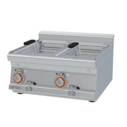 Lotus F2/10T-66ET Electric 10L + 10L Split Tank Benchtop Fryer - Hospitality Connect
