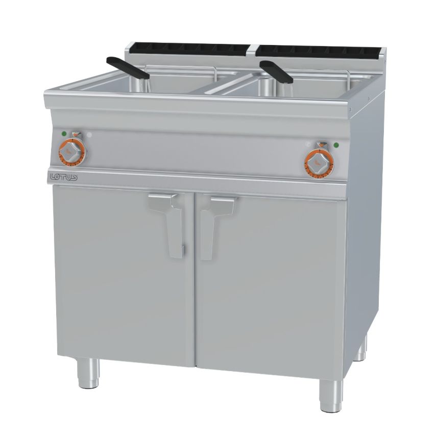 Lotus F2/18-78ET Electric 18L + 18L Split Tank Fryer - Hospitality Connect