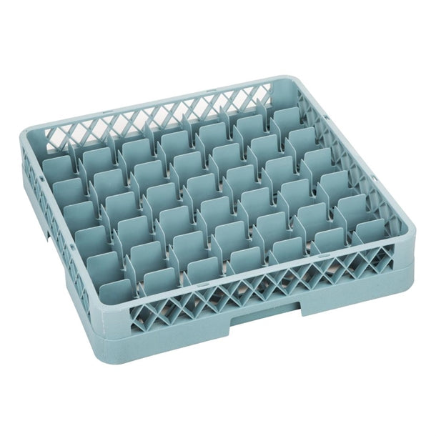 Vogue Glass Rack Grey - 100x500x500mm (49 Compartments) - Hospitality Connect