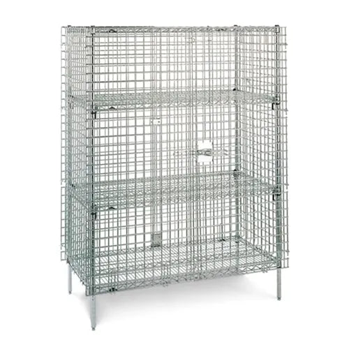 Metro Super Erecta Security Storage Cage Includes - 2 x ME.S.2448.NK3 shelves ME.SEC55K3.KIT - Hospitality Connect