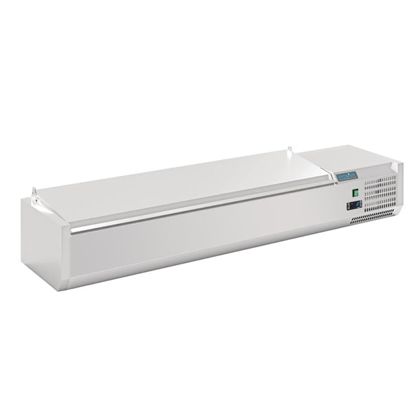 Polar G-Series Countertop Prep Fridge with Lid 5x 1/4GN with Hard Stainless Lid FA854-A - Hospitality Connect