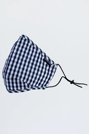 Aussie Chef Cloth Face Mask Navy/White Check