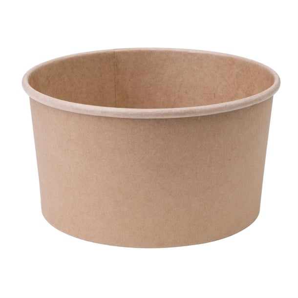 Fiesta Compostable Round Kraft Salad Bowl - 1000ml (Pack 300)