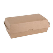 Fiesta Compostable Board Hinged Container - L (204x107x85mm) (Pack 100)
