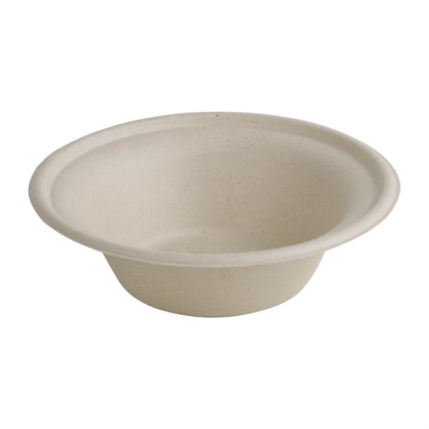 Fiesta Compostable Bagasse Burger Box 81x149x152mm - Natural Colour (Pack 500)
