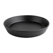 Olympia Cavolo Textured Black Flat Round Bowl - 220mm (Box 4) - Hospitality Connect