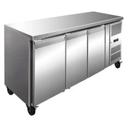 Thermaster  Three Door Bench Freezer 386L FE3100BT SS. - Hospitality Connect