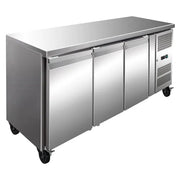 Thermaster Three Door Bench Fridge 386L FE3100TN SS. - Hospitality Connect