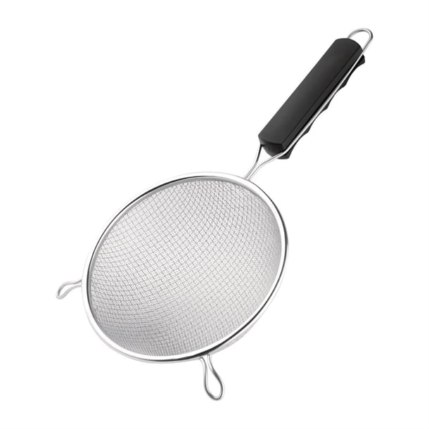 Vogue Double Mesh Sieve Black Handle - 240mm - Hospitality Connect