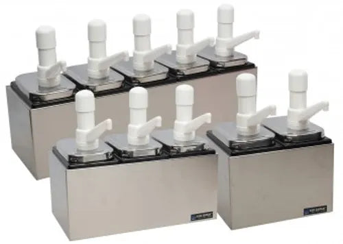San Jamar 5 well CONDIMENT PUMP SERVICE CENTRES P9715. - Hospitality Connect