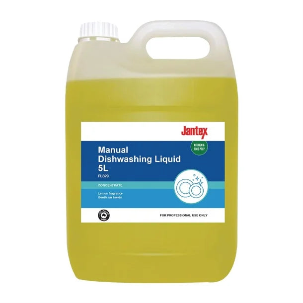 Jantex Manual Dishwashing Liquid Concentrate Lemon 5Ltr - Hospitality Connect