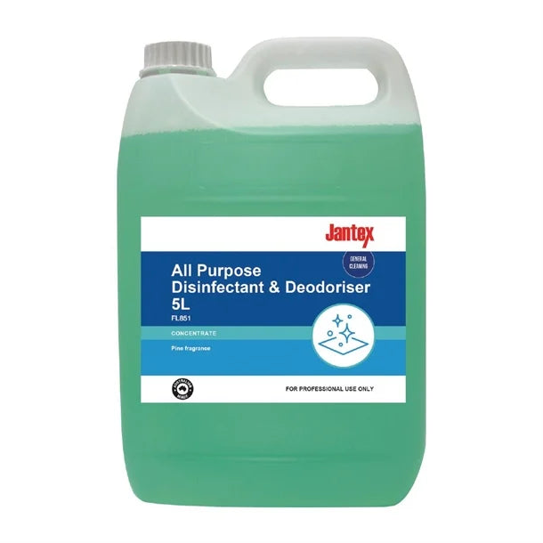 Jantex Multi Purpose Disinfectant & Deodoriser Concentrate 5Ltr FL851 - Hospitality Connect