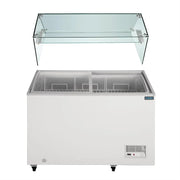Polar G-Series Display Chest Freezer - 270Ltr with Glass Surround FL992-A - Hospitality Connect