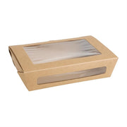 Fiesta Recyclable Salad Box with PET Window - 1200ml (Pack 150)