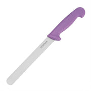 Hygiplas Bread Knife Purple - 8" - Hospitality Connect