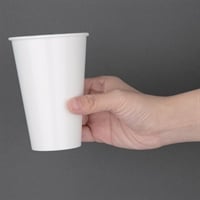 Fiesta Recyclable Cold Cup Single Wall White 80mm 225ml (Pack 1000)