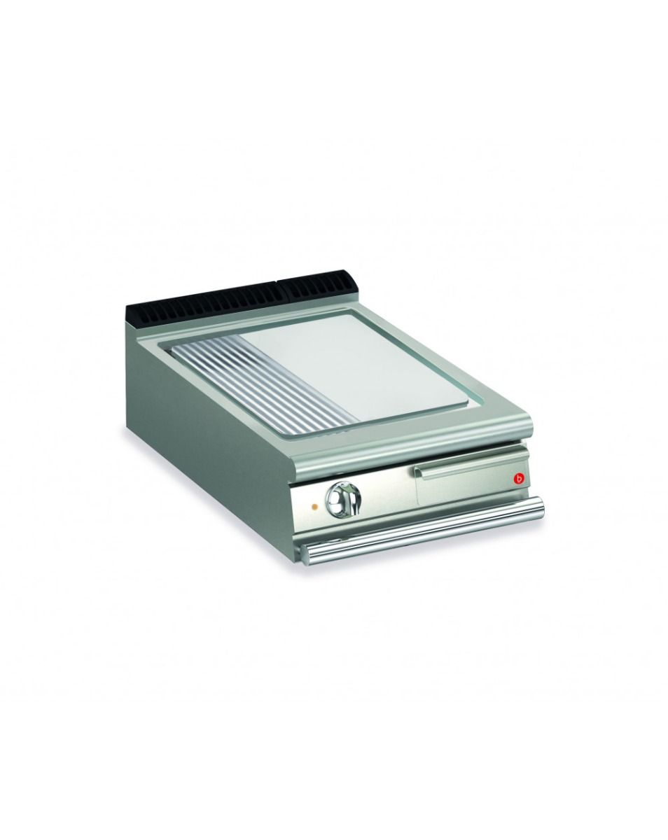 BARON 2 Burner Electric Fry Top With Smooth Mild Steel Plate And Thermostat Control Q90SFT/E800 - Hospitality Connect