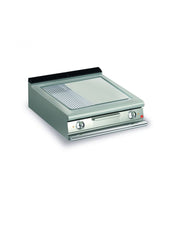 BARON 2 Burner Electric Fry Top With 2/3 Smooth 1/3 Ribbed Mild Steel Plate Q70SFT/E820 - Hospitality Connect
