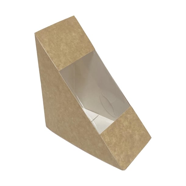 Fiesta Recyclable Standard Sandwich Wedge with PET Window (Pack 500)