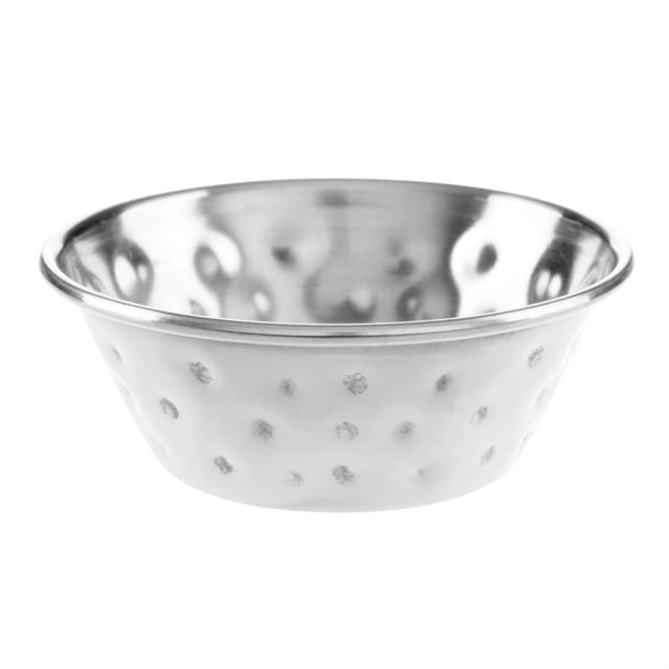 Olympia Sauce Cup Hammered St/St - 70ml 2 1/2oz (Box 12) - Hospitality Connect
