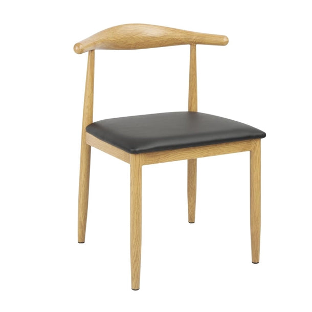 Bolero Camden Wooden Padded Interior Chairs (Set 2) FU529