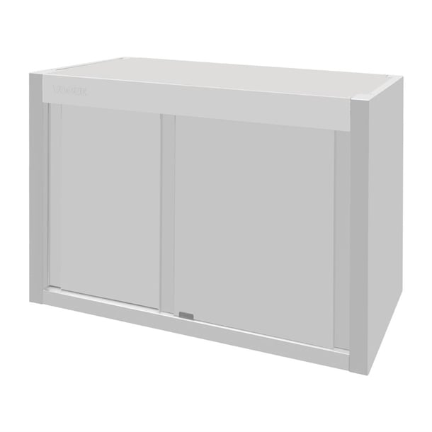 Vogue Wall Cupboard Stainless Steel - 650x1800x400mm - Hospitality Connect