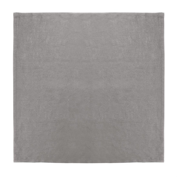 Olympia Linen Table Napkin 400x400mm Grey (Pack 12) - Hospitality Connect