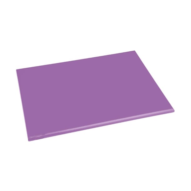 Hygiplas Extra Thick Low Density Chopping Board Purple - 600x450x20mm