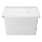 Hygiplas Click PP 1/2 GN with Lid & 7 Colour clips - 200mm 11.7Ltr (Pack 4)