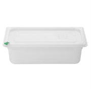 Hygiplas Click PP 1/3 GN with Lid & 7 Colour clips - 100mm 3.6Ltr (Pack 4)