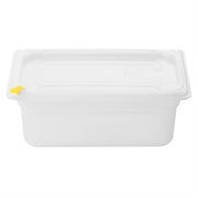Hygiplas Click PP 1/4 GN with Lid & 7 Colour clips - 100mm 2.5Ltr (Pack 4)