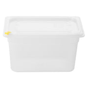 Hygiplas Click PP 1/4 GN with Lid & 7 Colour clips - 150mm 3.7Ltr (Pack 4)