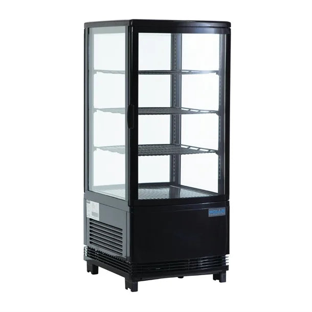 Polar C-Series Energy Efficient Display Fridge Black - 68Ltr - Hospitality Connect