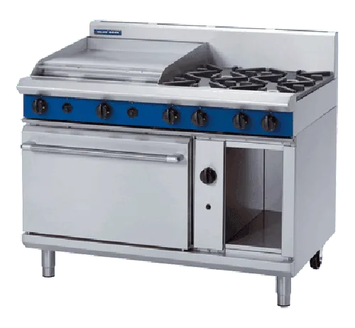 Blue Seal Evolution 1200mm Gas Range Static Oven G508B. - Hospitality Connect