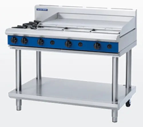 Blue Seal Evolution 1200mm Gas Cooktop – Leg Stand G518A-LS. - Hospitality Connect