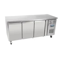 Polar U-Series Triple Door Counter Fridge 417Ltr G597-A