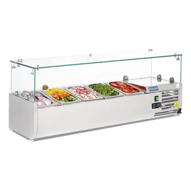 Polar G-Series Countertop Prep Fridge 5x 1/4GN G608-A - Hospitality Connect