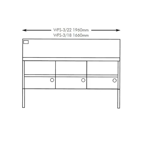 Complete Gas Fish and Chips Fryer Three Fryer - WFS-322. - Hospitality Connect