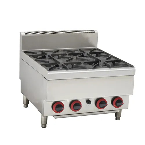 GASMAX Benchtop Natural Gas 4 Burner Cooktop JUS-TR-4. - Hospitality Connect