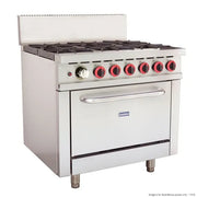 Gasmax 6 Burner With Oven Flame Failure GBS6TS. - Hospitality Connect