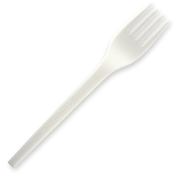 BIOPAK 16.5cm / 6.5" PLA Fork 1000 Units - Hospitality Connect