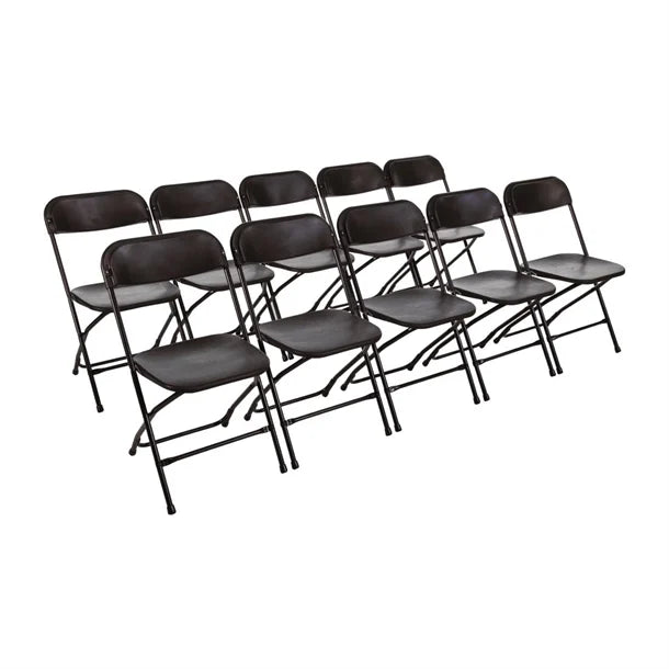 Bolero Folding PP Chair Black (Pack 10) GD386 - Hospitality Connect