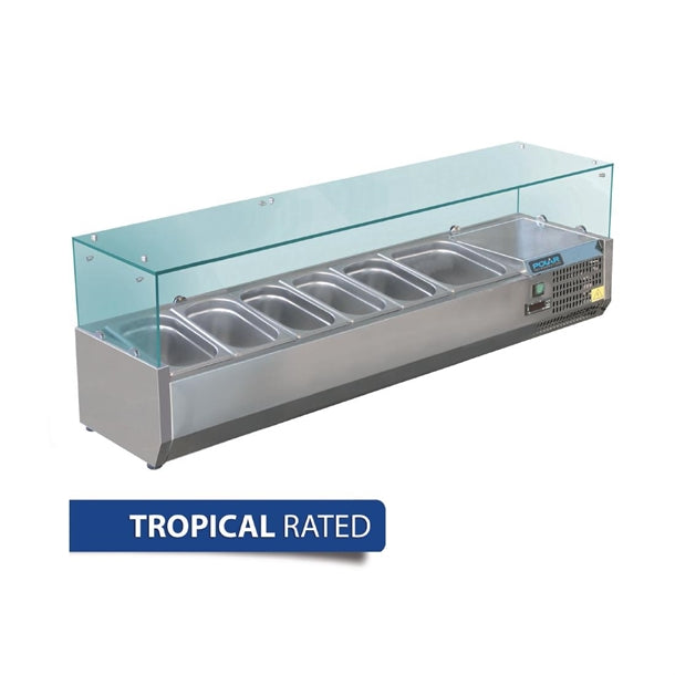 Polar G-Series Countertop Prep Fridge 3x 1/3GN & 1x 1/2GN GD875-A - Hospitality Connect